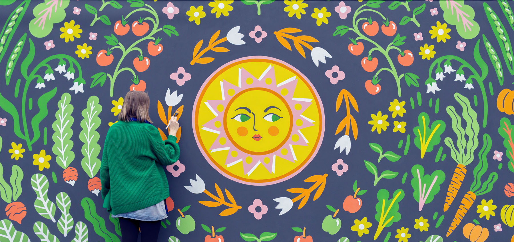 Wall mural celebrates community farm