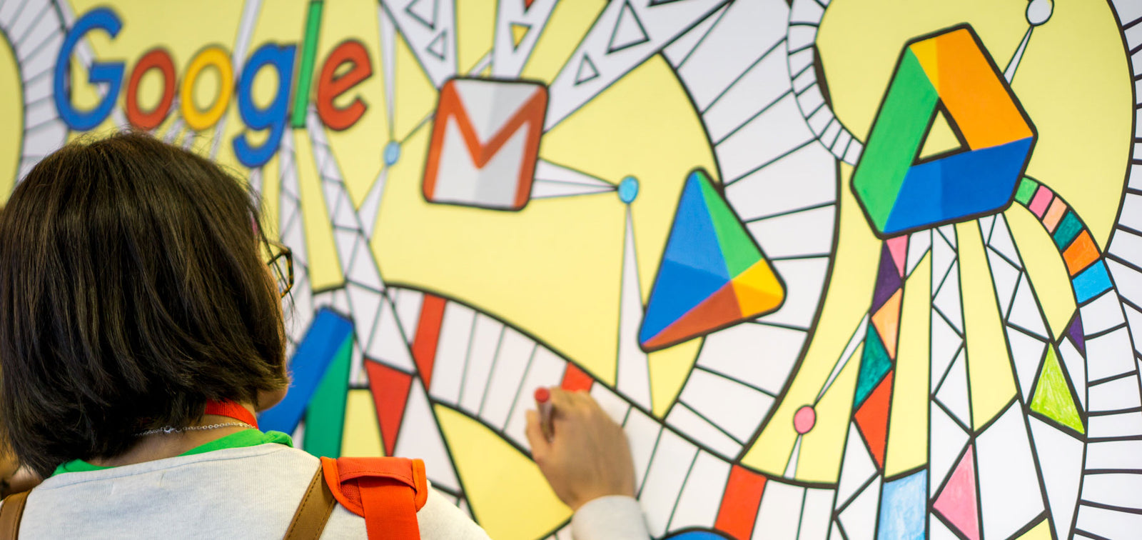 fancy features colouring canvas for google