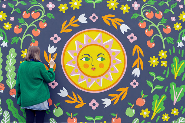 Hand painted wall murals discount